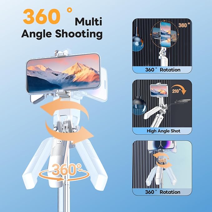 71" Selfie Stick Phone Tripod - Image 2