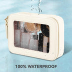 Prite Clear Makeup Bag Cosmetic Organizer Case Waterproof Travel Toiletry Bag - Image 5