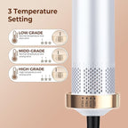 5 in 1 Blow Dryer Brush, Upgrade Hair Dryer Brush Air Curler Air Curling Wrap Styler, Detachable Hot Air Brush Negative Ion Curling Brush Iron, Hair Styling Tools for Drying Curling Straightening