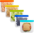 zip 5-pack Reusable Sandwich Lunch Food Storage Bags | BPA-Free, Food Grade by rezip