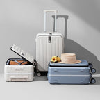 Hanke 24 Inch Checked Luggage PC Hard Case Luggage Top Opening Aluminum Frame - Image 8