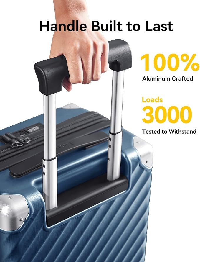 LUGGEX Luggage with Spinner Wheels, Polycarbonate Expandable Hard Shell Suitcase - Image 3