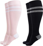 Momcozy Compression Socks for Women Wide Calf, 15-20mmHg Knee High Support by Momcozy