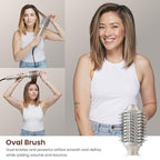 MESCOMB 5-in-1 Hot Air Styler Kit – 110,000 RPM Fast-Drying Dryer, Auto-Wrap Curlers, Straightening & Volumizing Brushes All-in-One (Champagne White)