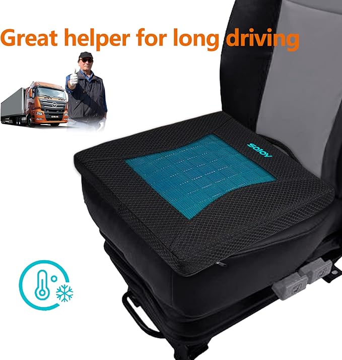 Sojoy Gel Seat Cushion, Portable Memory Foam Chair Seat Cushion - Image 5