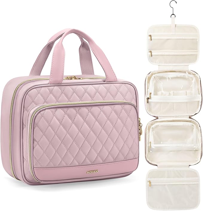 Travel Toiletry Makeup Bag for Women Hanging Toiletry Bag Cosmetic Organizer by MDODOStore