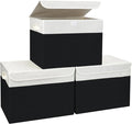 Large 17" 42 Quarts Collapsible Stackable Storage Bins by Bagnizer