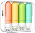 Quatish Travel Bottles for Toiletries, Original Patented Leak Proof Travel Size by Quatish
