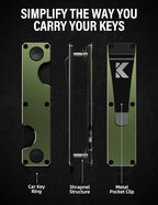 Key Organizer Key Holder Compact Key Case Minimalist Metal Key Chain Key Holder - Image 2