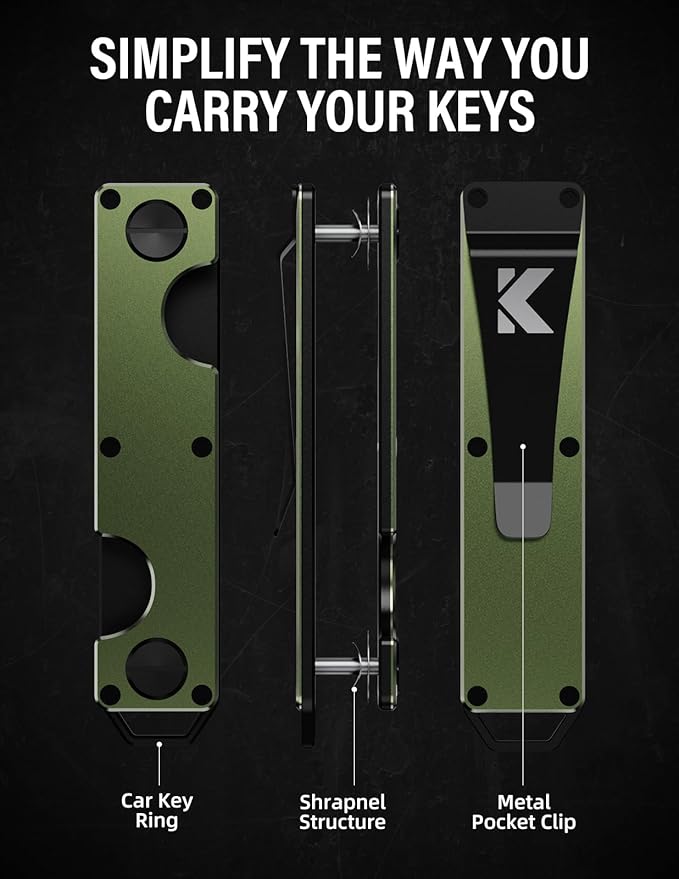 Key Organizer Key Holder Compact Key Case Minimalist Metal Key Chain Key Holder - Image 2