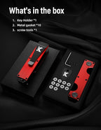 Key Organizer Key Holder Compact Key Case Minimalist Metal Key Chain Key Holder - Image 7