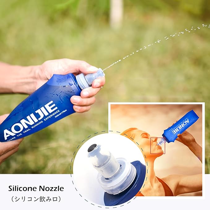 TRIWONDER Collapsible Water Bottles TPU Soft Flask Running Bottles BPA-Free - Image 5