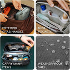 Peak Design Wash Pouch, Weatherproof Travel Toiletry Bag, Upright or Hanging - Image 4