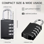 Moxweyeni 5 Pcs 4 Digit Combination Lock Small Combo Luggage Number Locks - Image 2
