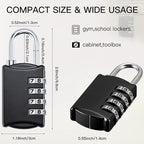 Sadnyy 15 Pcs 4 Digit Combination Locks Combination Padlock Luggage Number - Image 2
