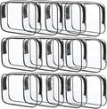 12 Pcs Clear Cosmetic Bag PVC Waterproof Zippered Clear Toiletry Carry Pouch by Eilyliafe