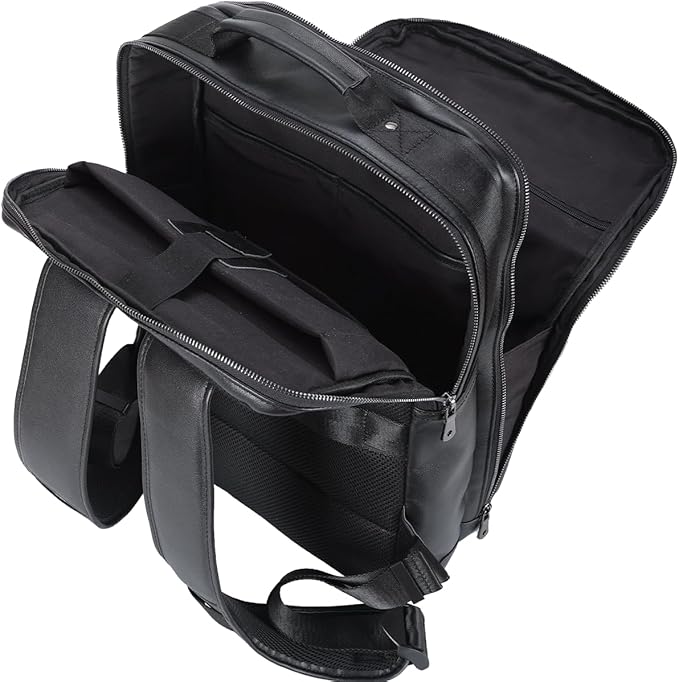 STAR VISTA Angelo 17.3" Premium Calfskin Leather Laptop Backpack - Image 5
