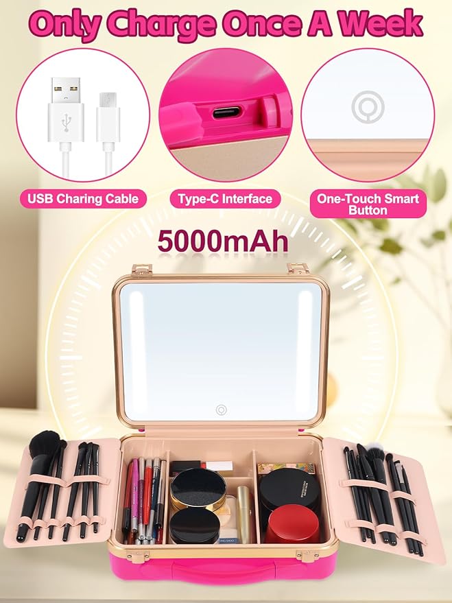 Kalolary Travel Makeup Train Cases - Image 6