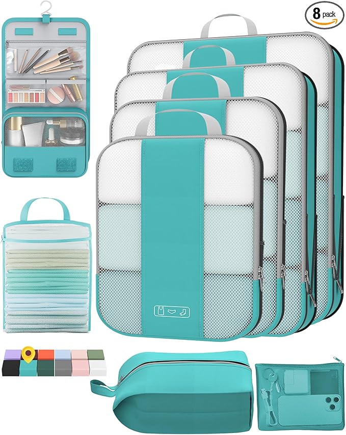 8 Set Compression Packing Cubes by OlarHike