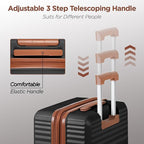 SHOWKOO Luggage Sets 3 Piece Hardside Expandable Suitcase - Image 5