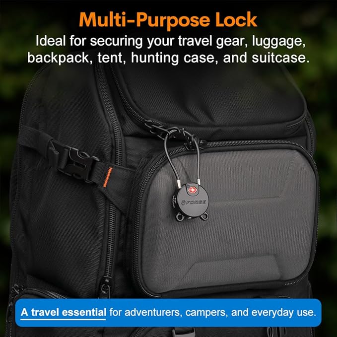 Forge TSA Approved Luggage Locks Ultra-Secure Dimple Key Travel Locks - Image 5
