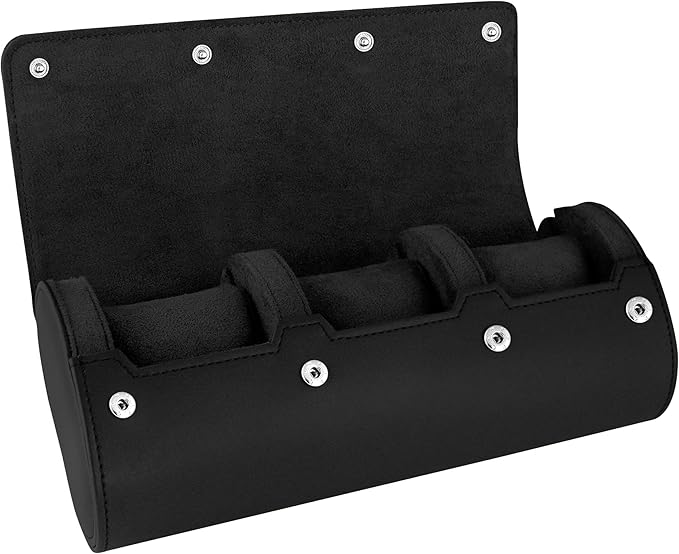 Barton Leather Watch Roll for 3 Watches | Convenient Organizer Case for Travel - Image 3