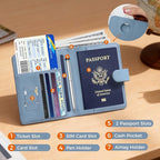 Melsbrinna Premium Leather Passport Holder Covers Case, Waterproof Rfid - Image 2