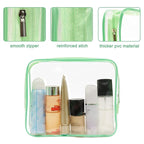 APREUTY Clear Makeup Bags, TSA Approved 6 Pcs Cosmetic Makeup Bags Set Clear PVC - Image 4