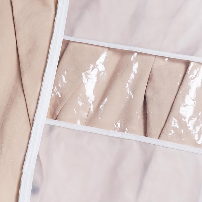 Zilink Clear Suit Coat Bags for Storage 50-inch Dress Bags for Hanging Clothes - Image 4