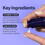 Curology Brightening Vitamin C Serum, Visibly Evens Skin Tone, Smooths Texture, and Calms Redness, Milky Texture, 1 fl oz