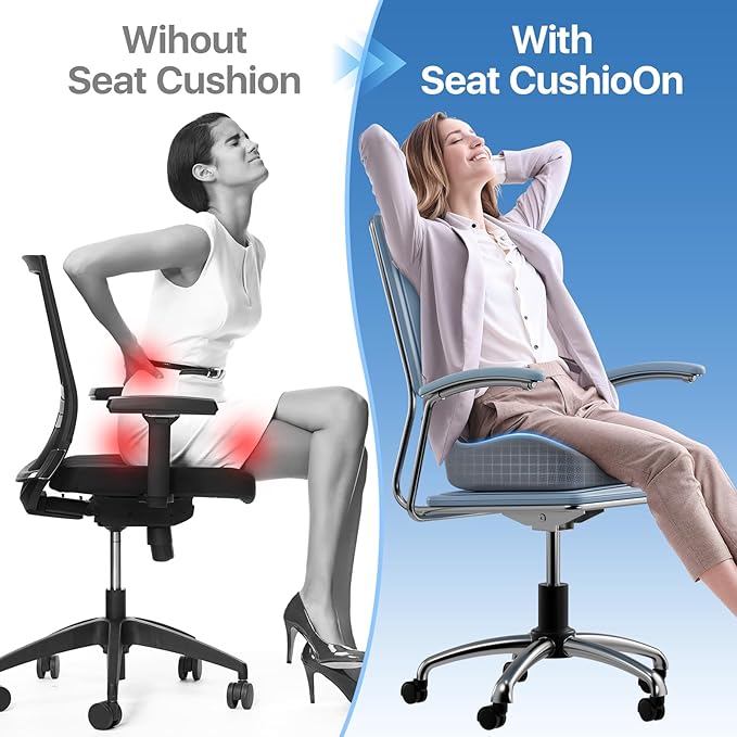 Seat Cushion, Extra Large Memory Foam Cushion - Image 4