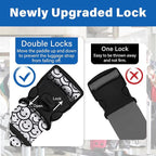 2 Pack Luggage Straps for Suitcases, Adjustable Travel Belt - Image 2