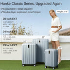 Hanke 29 Inch Expandable Checked Luggage Lightweight PC Hard Shell Luggage - Image 2
