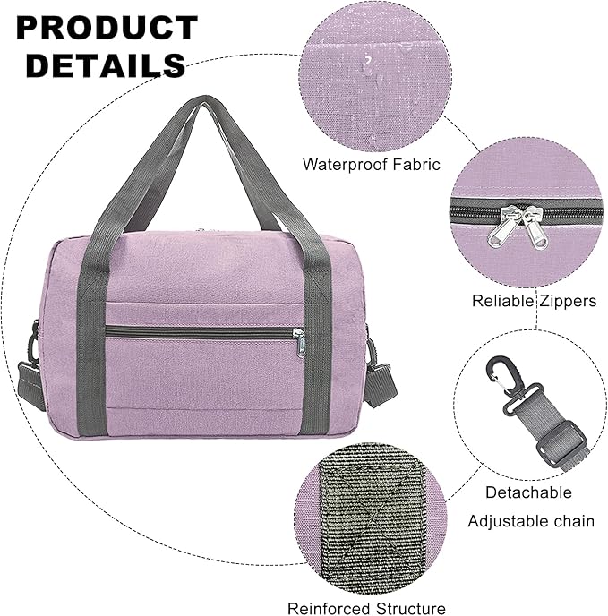 Foldable Carry on Luggage Bag 22x14x9 Personal Item Bag - Image 4