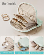 Vlando Small Jewelry Travel Case, Jewelry Pouch Bags - Image 5