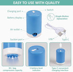 Travel Vacuum Bags with Electric Pump, 8 Pack Vacuum Travel Bags - Image 5