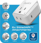 Ceptics World Travel Plug Adapter Set, Safe USB-C 3.0-2 USA Socket, 30W PD & QC - Image 4