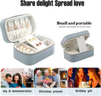 Travel Jewelry Case Bulk Of 4 For Women Weekend Trips, PU Leather Compact - Image 8