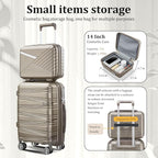Luggage Set 4 Piece with Spinner Wheel, TSA Approved Expandable Hardshell - Image 6