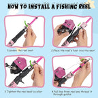 Kids Fishing Pole Set, Telescopic Fishing Rod Reel Combo Kids Starter Kit - Image 4