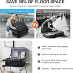 KROSER Carry On Luggage with Spinner Wheels & Built-in TSA Lock, Expandable Top - Image 6