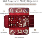 Velvet Travel Jewelry Case Roll Bag Organizer - Image 6