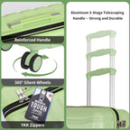 Lightweight Luggage with Spinner Wheels & YKK Zipper, 3-Piece Travel Suitcase - Image 7