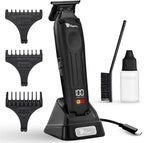 Fagaci Professional Zero Gapped Trimmer for Men, 5X Longer Sharpness Cordless Beard Trimmer for Men, T Liners Professional Trimmers for Barbers with Brushless Motor, Zero Gap Trimmers Barber T Blade