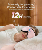 Voerou Sleep Headphones, 3D Wireless Bluetooth Eye Mask, Sleeping Headphones - Image 5