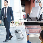 Yotako Upgraded Zippered Clear PVC Suitcase Cover, 20 Inch Luggage Covers - Image 8