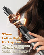 7MAGIC 6 in 1 Multi Hair Styler Dryer Brush, 110,000 RPM High-Speed, Negative Ionic, Fast Drying for Professional Blow Dry, Curling, Volumizing, Straightening and Styling, Silver