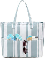 LEDAOU Beach Bag Waterproof Sandproof Women Tote Bag Pool Bag by LEDAOU