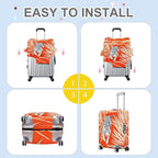 ANNA QUEEN Funny White Tiger Luggage Cover, Suitcase Protector - Image 6