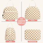 FlowFly Lunch Bag for Women Insulated Lunch Box Corduroy Lunch Tote Cooler for - Image 5